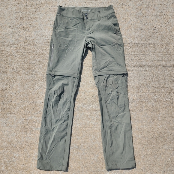 Columbia QuickDry UPF 50+ Convertible Hiking Pants Olive Green Women's Size 4 - Picture 1 of 11